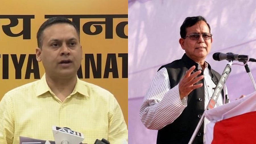 <div class="paragraphs"><p>BJP IT cell head and Bengal co-observer Amit Malviya (left) CPI (M) state secretary Mohammed Salim. </p></div>